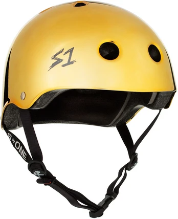 S-ONE HELMET LIFER GOLD MIRROR GLOSS S