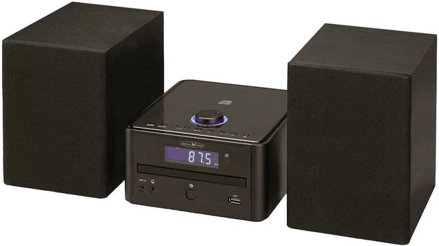 Muzikinis centras Reflexion HIF79FM Micro-HiFi-System juoda