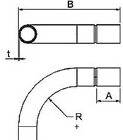OBO Bettermann Bøjning 32 mm (1.1/4") galvaniseret