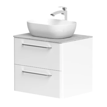 Apatinė spintelė Kame Soft 60 cm, balta blizgi