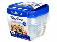 Sistema TakeAlongs, Box, Rectangular, 1.2 L, Mėlyna, Transparent, New Zealand, 175 mm