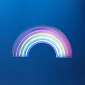 LED sieninis šviestuvas Neon Rainbow, USB