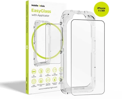 Mobile Origin EasyGlass su aplikatoriumi iPhone 11/XR