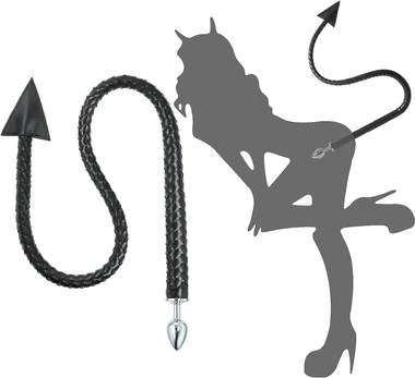 BDSM analinis kištukas su uodega