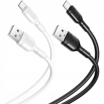 USB laidas - USB tipas C XO 1 m GREITAS Įkrovimas 2.1A (3 vnt)