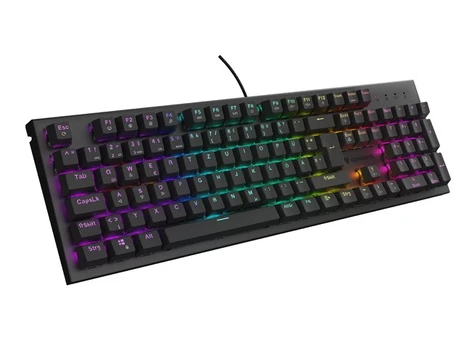 GAMING KEYBOARD GENESIS THOR 303 DE RGB BACKLIGHT MECHANICAL BROWN SWITCH BLACK HOT SWAP