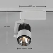 LED bėgių taškinis radiatorius DUOline, titano matinis, CCT