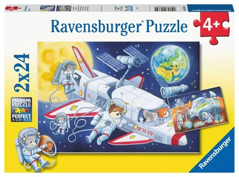 Dėlionė gyvūnai erdvėje Ravensburger, 28 d.