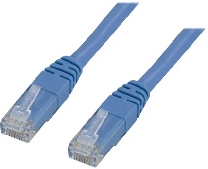 DELTACO - Patchkabel - RJ-45 (han) til RJ-45 (han) - 7 m - UTP - CAT 6 - formet - blå