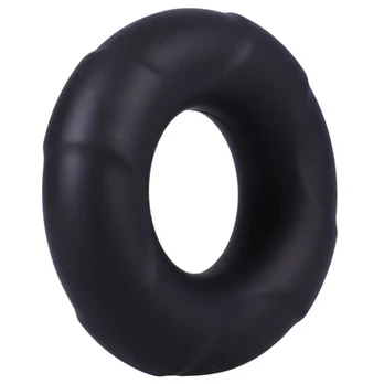 Doc Johnson TitanMen Silicone Performance Ring Juodas Flexible