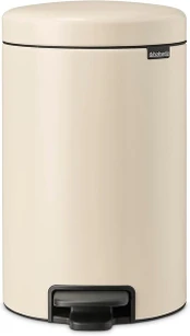 Brabantia Newicon pedalinis kibiras, 12 l, Soft Beige