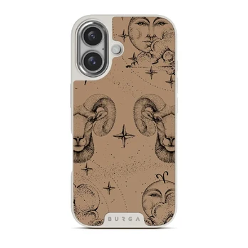 Aries - iPhone 16 Case, Elite Light (MagSafe) / Silver / Beige