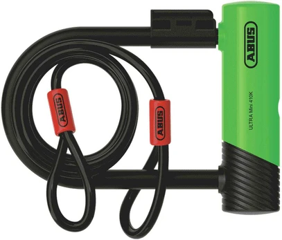 Spyna Abus Ultra Mini 410K/150HB140 žalias SH + Cobra 10/120