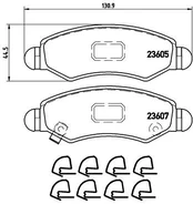 Stabdžių trinkelių rinkinys, diskinis stabdys BREMBO P 79 015 kaina