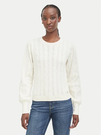 Guess Megztinis W6BR44 Z1441 Kreminė Regular Fit
