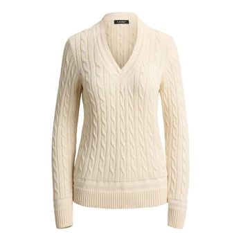 Megztinis moterims, Smėlio, Meren-long sleeve-pullover