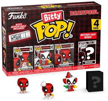 Funko Blister 4 figures Bitty POP Marvel Deadpool Master