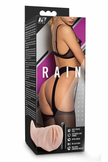 M FOR MEN Rain Vanilla Intimate Machine with Vibration, 12.7 cm, TPE