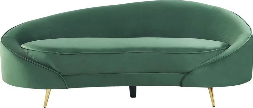 Beliani 2 vietų sofa SAVAR veliūrinė smaragdinė