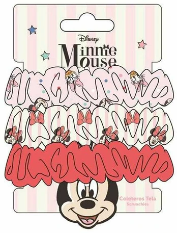 Plaukų gumytės Minnie Mouse Raudona 3 Dalys