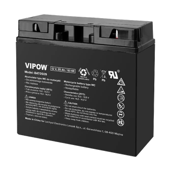 Akumulator VIPOW typu MC do motocykli 12V 25Ah