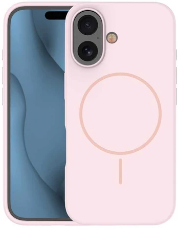 Dėklas Telforceone Silicone Thin Mag case for iPhone 16 6,1' light pink