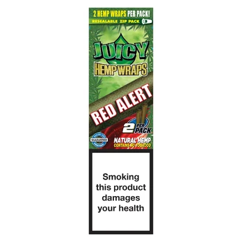 JUICY HEMP WRAPS bluntai be tabako (2vnt) Braškės