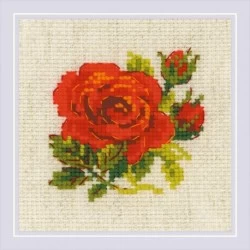 Red Rose siuvinėjimo rinkinys iš RIOLIS Nr.: 1843