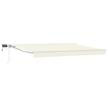 Rankinis markizės rėmas su LED Kreminė 4,5 × 3,5 m