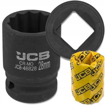 Jcb smūginis 12-kampis 3/4" 28mm Cr-mo galvutė