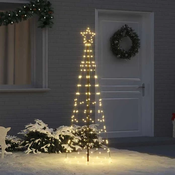 LED Kalėdų medis su 390 LED Šilta balta 250 cm Geležis
