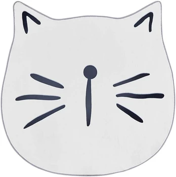 Beliani Dywan dziecięcy kot ⌀ 100 cm balta KITTY