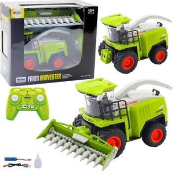 Lean Toys Combine Harvester With Corn Header Remote Controlled RC 2.4G