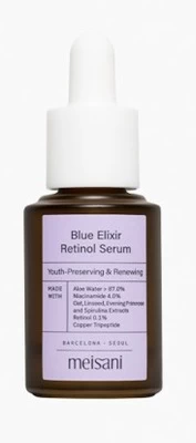 Serumas Meisani Blue Elixir Retinol, 15 ml, moterims