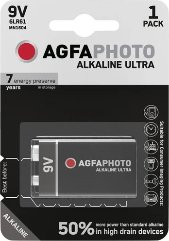 AgfaPhoto Bateria 6LR61 1 vnt.