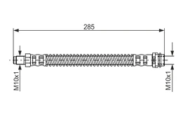 BOSCH 1 987 476 841 Brake hose kaina