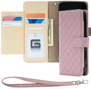Dėklas Mercury Luxe Diary do iPhone 17 Pro Max / 18 Pro Max rose auksinis