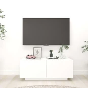 TV staliukas Televizoriaus spintelė, baltos spalvos, 100x35x40cm, MDP kaina