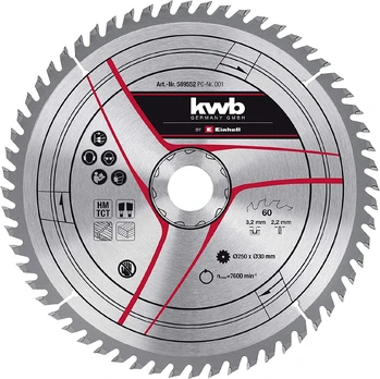 Pjovimo diskas Einhell KWB, 250 mm x 30 mm