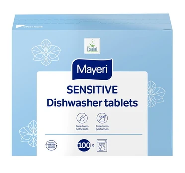 Mayeri Sensitive indaplovės tabletės, 100 vnt