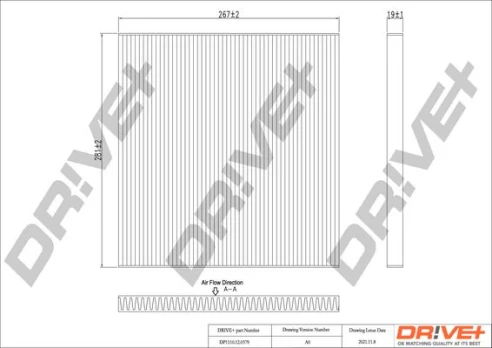 Filtras, salono oras Dr!ve+ DP1110.12.0379