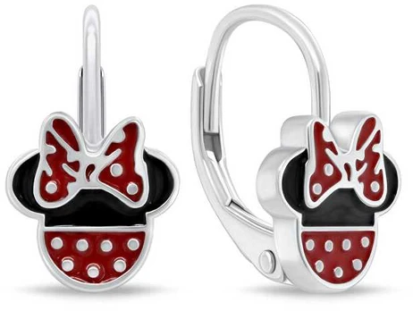 Brilio Silver Minnie Mouse Sidabrinis Dangle Earrings EA1136W