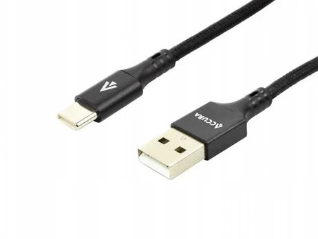 Accura USB 2.0 - USB-C 1.0m juoda