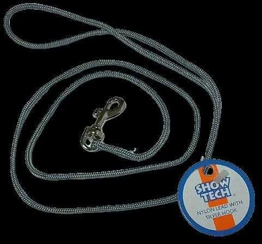Show Tech Gray Grooming Ring – 3mm Wide with Sidabrinis Snap Hook, Durable Design