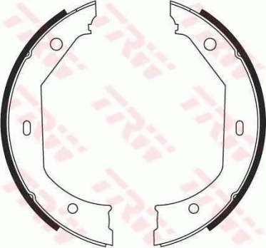 TRW GS8656 Brake shoe set