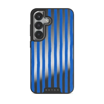 Kafenio - Samsung Galaxy S25 Case, Elite Mirror Dark (Magnetic) / Silver