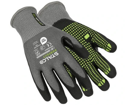 Stalco Perfect Pirštinės NITRILE FLEX DOTS CUT 10d.