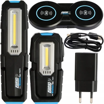 Led dirbtuvinė lempa + įkrovimo stotelė 3in1 Farys