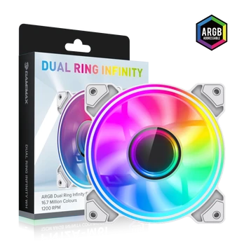 Gamemax | Case fan | DUAL RING INFINITY | White | DUAL RING INFINITY WH