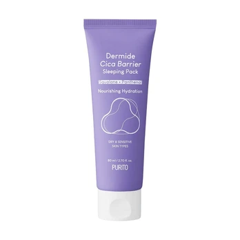 Purito Dermide Cica Barrier Sleeping Pack - naktinis kremas, 80 ml